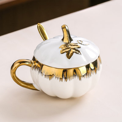 ceramic bowl Ceramic  Mug Halloween High Value Pumpkin Cup Coffee Cup With Lid