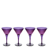 Prism Martini Glasses (Set of 4) - Mixed