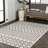 Latori Modern Geometric Moroccan Reversible Machine-Washable Navy/Cream Indoor/Outdoor Rug-1964985751