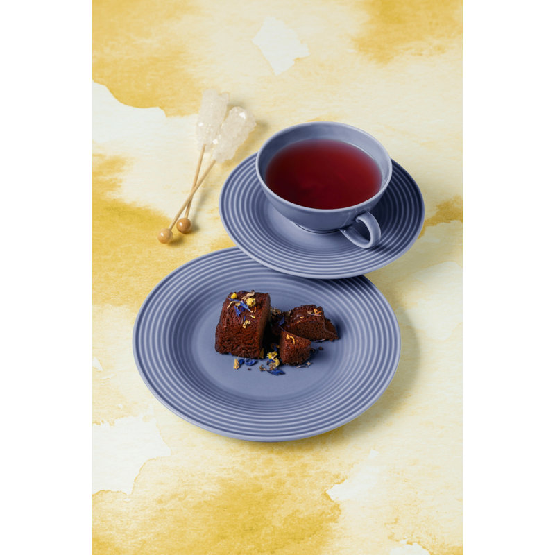 23cm Porcelain Bread And Butter Plate, Blue