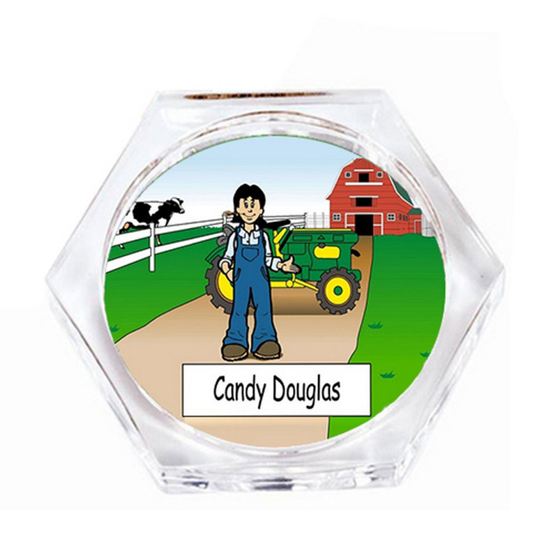 Ensemble de 4 sous-verres personnalisables Farming, Oui