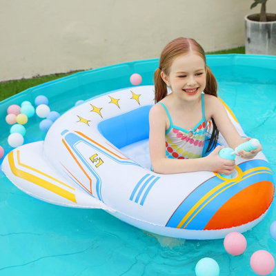 Inflatable Kids Pool Floats - Toddler Pool Floaties Swimming Pool Float with Water Squirt Gun -  Utibia, LS7R85