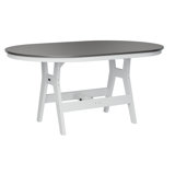Berlin Gardens Harbor Regular With White Base 64″ Oblong Table