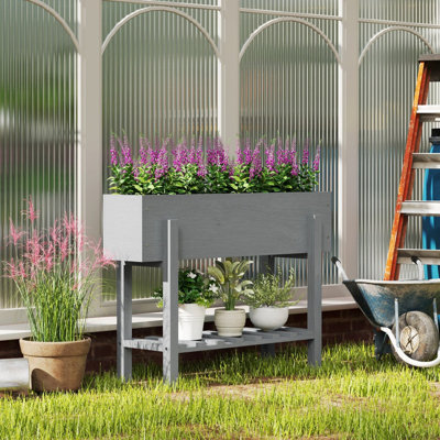 Wood Raised Garden Bed