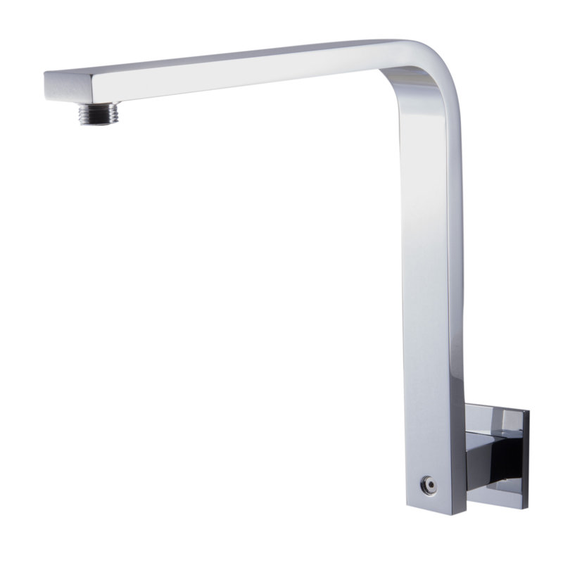 Bras de douche mural 12 po, Chrome poli