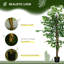 Artificial ficus tree with weighted plant pot