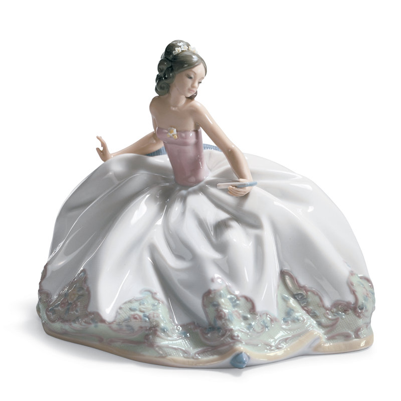 At the Ball Woman Figurine