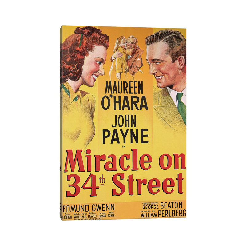 «Miracle On 34th Street», reproduction d'art sur toile tendue