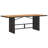  Garden Dining Set Black, Cream White