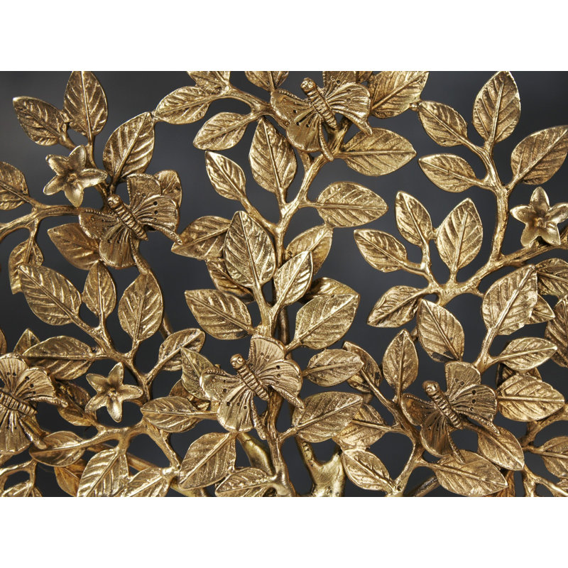 15" Handcrafted Brass Tree of Life Wall Sculpture – Symbolic Kalpavriksha Metal Art with Birds & Roots (4.4 lbs)​