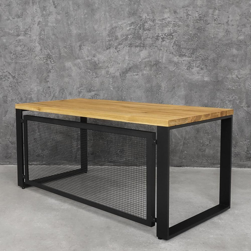 Hal Solid Wood Steel, Unfinished Wood