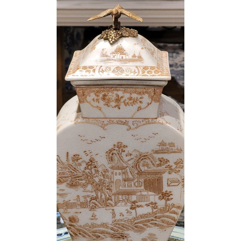 Hand Painted Decorative Porcelain Jar