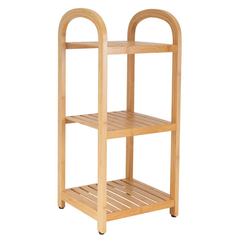 Naoya Bamboo Freestanding Bathroom Shelves