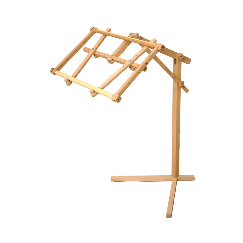 Wooden embroidery stand FLOOR-STANDING Flamingo without frame CSFL1