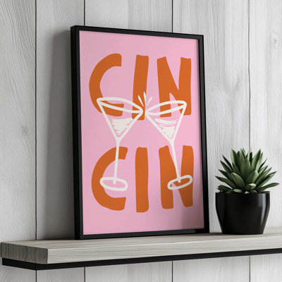 Cin Cin Cheers Martini Cocktail By Garima Dhawan Canvas Art Print