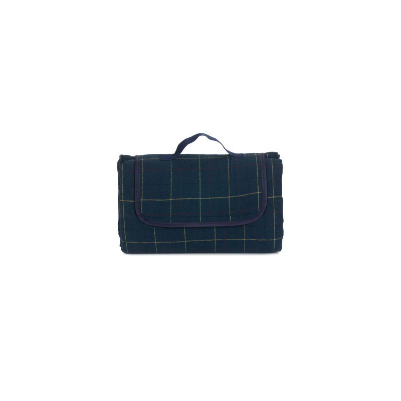 Canon Tweed Effect Picnic Blanket, Blue, 5cm H x 120cm W x 142cm