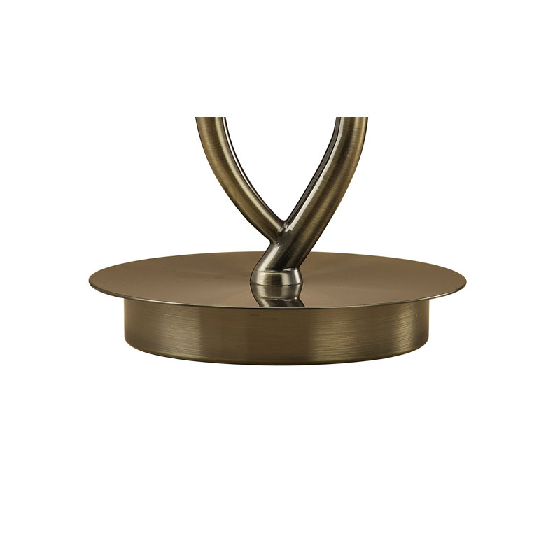 Cole Metal Table Lamp, Antique Brass/White