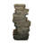 Fiber and Resin Fountain Slate Stone Fountain with LED Light