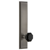 Grandeur Carré Tall Plate Privacy with Lyon Door Knob