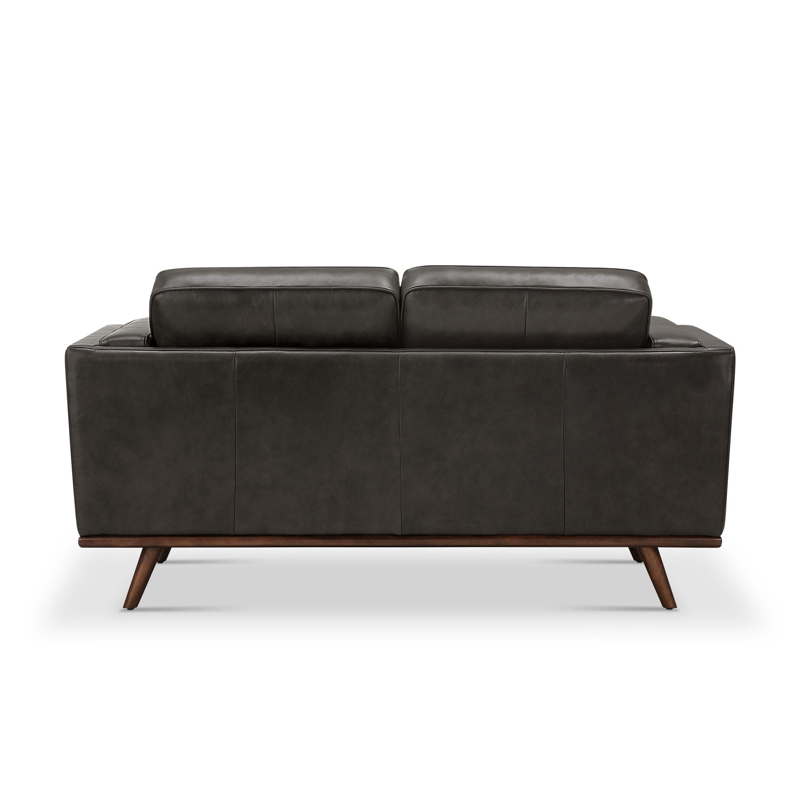 Barberena 67'' Upholstered Loveseat, Gray Genuine Leather