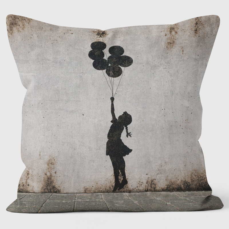 Loads Balloon Banksy Inspired - Graffiti Art Cushion