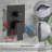 10-Inch Matte Black Wall Mounted Rain Shower System with Handheld Shower Head and Storage Shelf-122549293