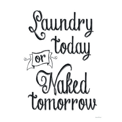 «Laundry Today», art textuel sur toile tendue
