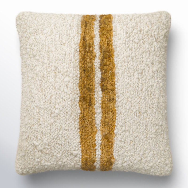 Coussin Alivia, Brun, Duvet, 22 po x 22 po