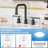 2-handle Bathroom Faucet with Drain Assembly-56206181