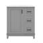 Le meuble-lavabo de 30 pouces est livré avec un lavabo en céramique et deux supports de rangement à une porte-865190067