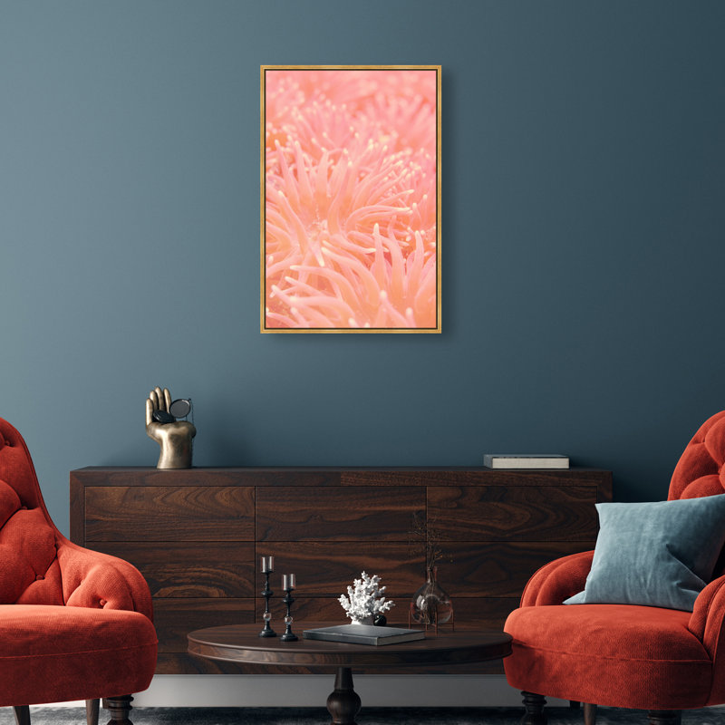 Deep Sea Flowers Print by Oliver Gal, 16"H x 11"W, Gold Floater Frame