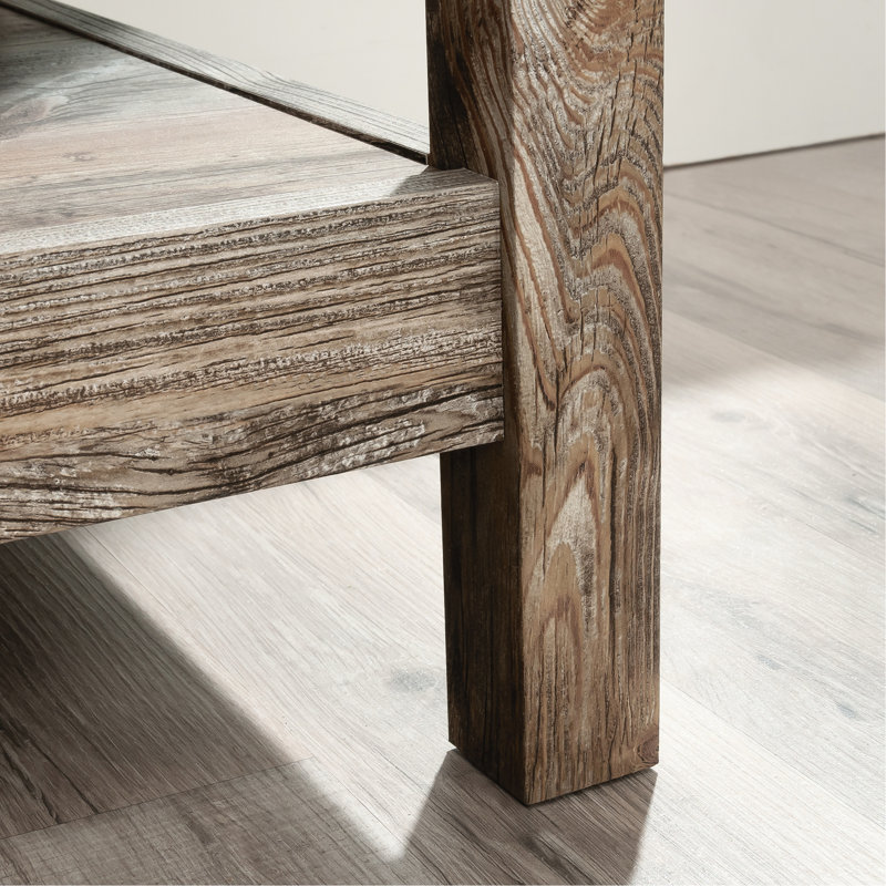 Bureau - Classeur latéral avec finition brune, style bord de mer, bois d'ingénierie, tiroir à extension complète pour différents formats, dossiers de rangement polyvalents, livres, décor, serrure, support, dimensions compactes, simple