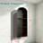 12"w X 36"h X 4"d Arched 3-tier 304 Stainless Steel Shower Niche | Recessed Bathroom Niche