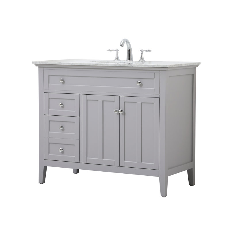 Ensemble de meuble-lavabo simple 42 po Ain, Gris