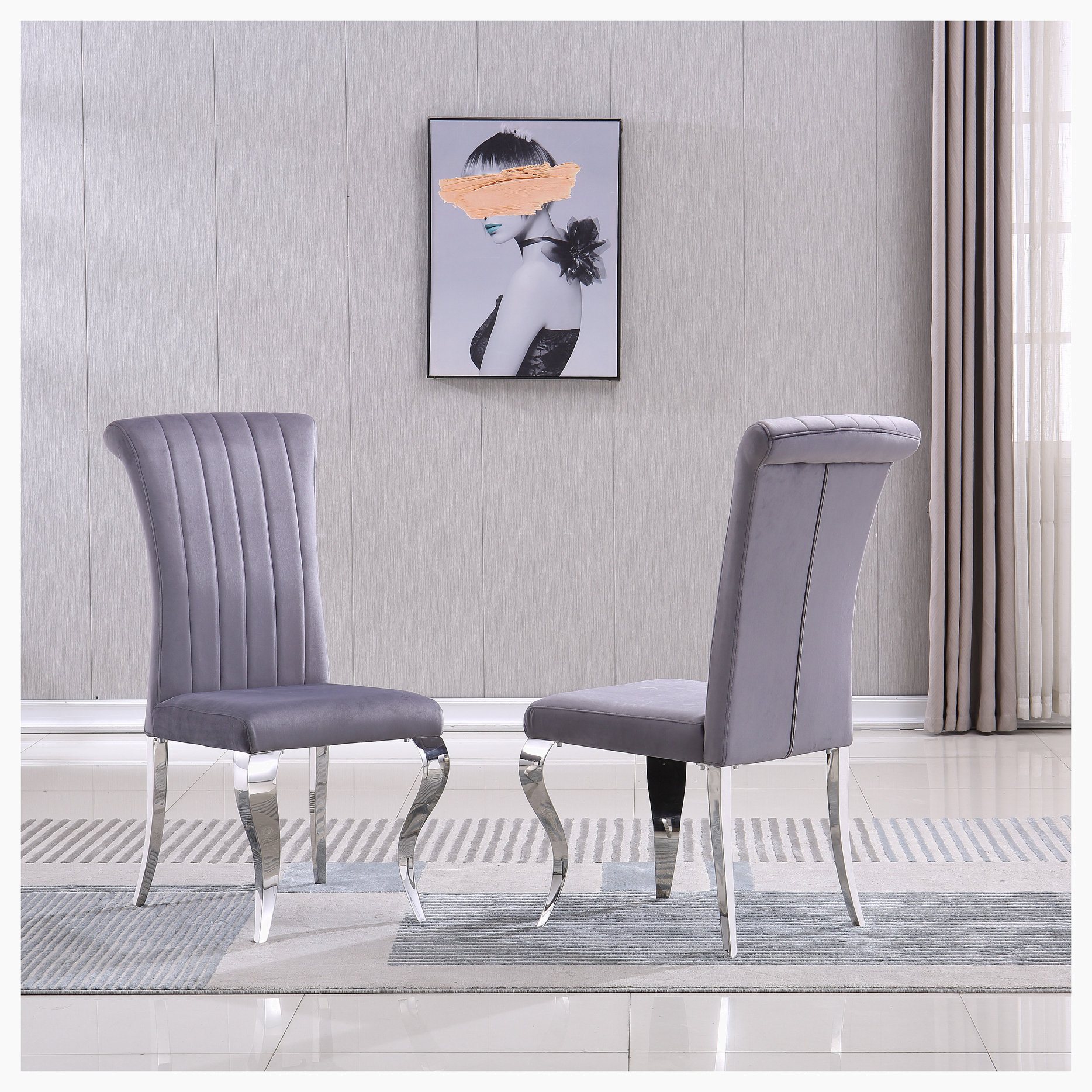 Upholstered Steel Frame Guest Chair