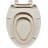2-in-1 Dual Seat 19 Inch  PP Toilet Seat Elongated Soft Close Quick Install-120320087