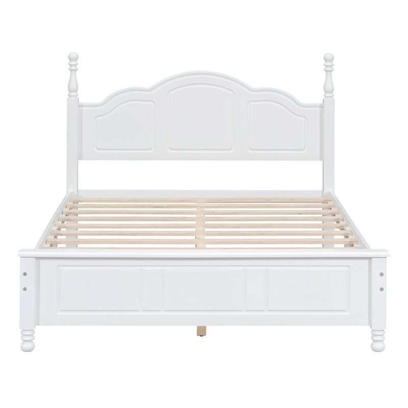 Structure de lit double en bois massif, Lit double
