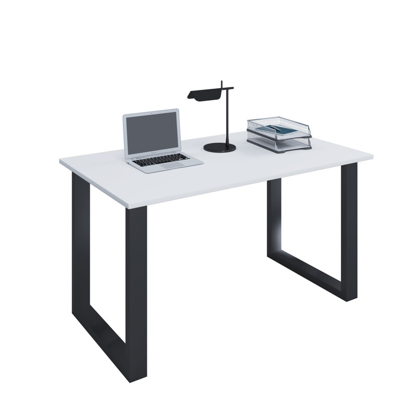 Raisha Iron Writing Desk, 76cm H x 110cm W x 80cm D, Black