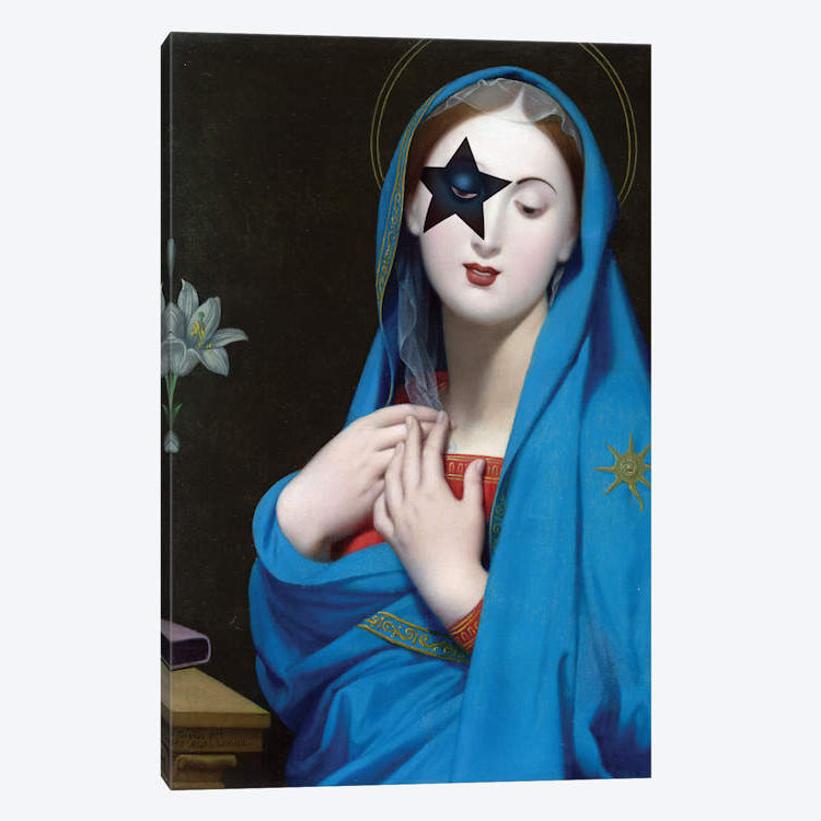 « the starchild », impression sur toile, H 26 po x l 18 po x P 1,5 po, Toile tendue