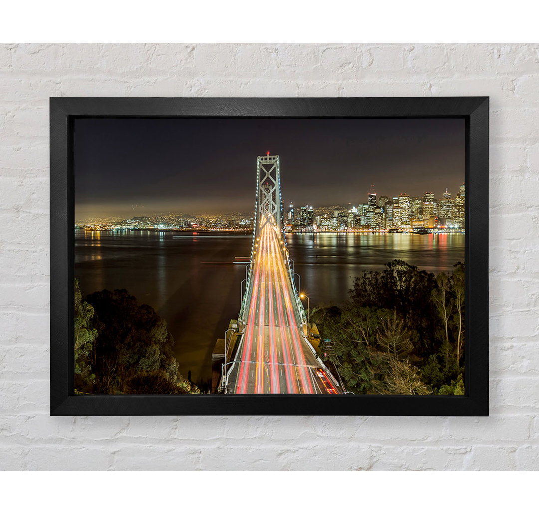 Golden Gate Bridge Speed Of Light - Einzelne Bilderrahmen Kunstdrucke