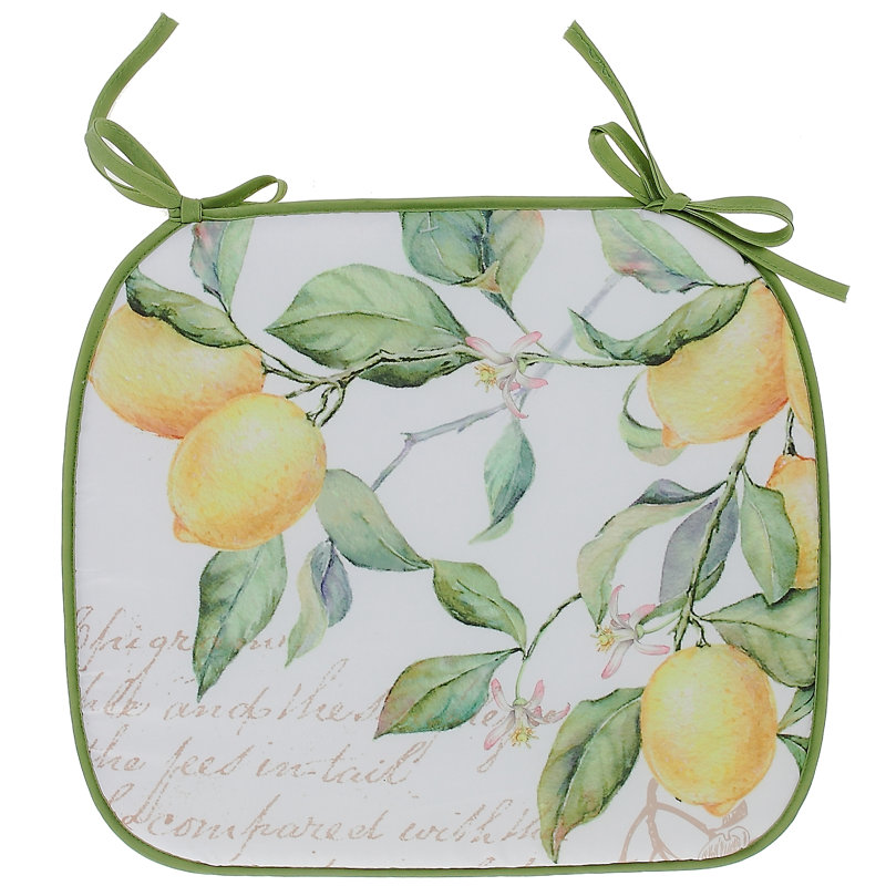 Coussin de chaise de salle à manger en intérieur citrons
