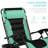Danny-James Oversized Padded Zero Gravity Chair, Folding Outdoor Patio Recliner w/ Side Tray-116541303