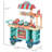 Kids Fast Food Shop Play Cart Set