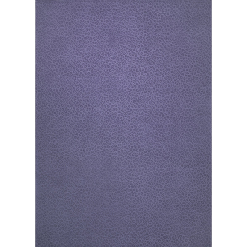 Leopardess Lavender Hand-Tufted Responsible Wool Rug, Rectangle 10' x 14'