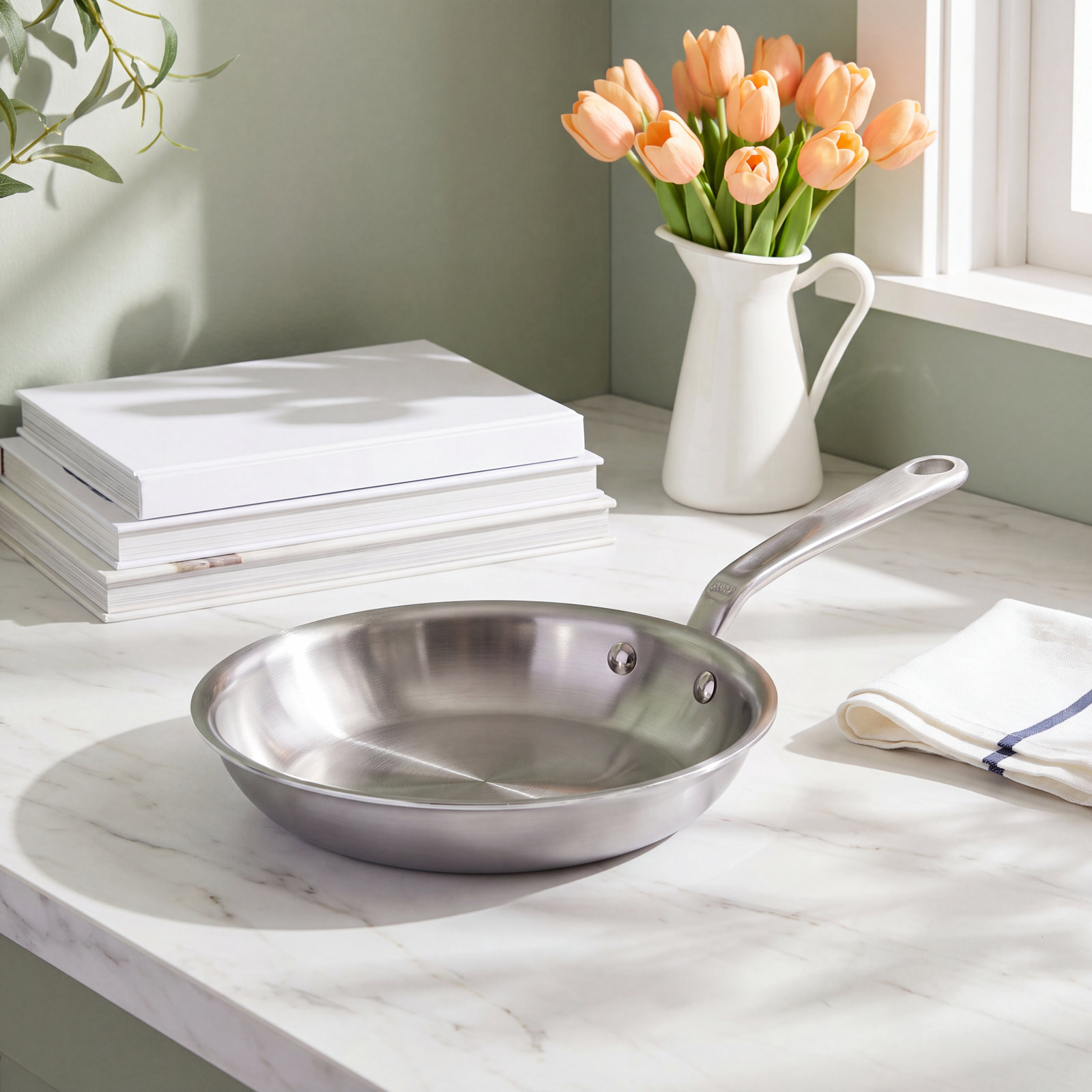 Stainless Clad Frying Pan, 8"