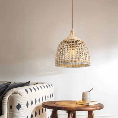 Luminaire suspendu en rotin Ellie