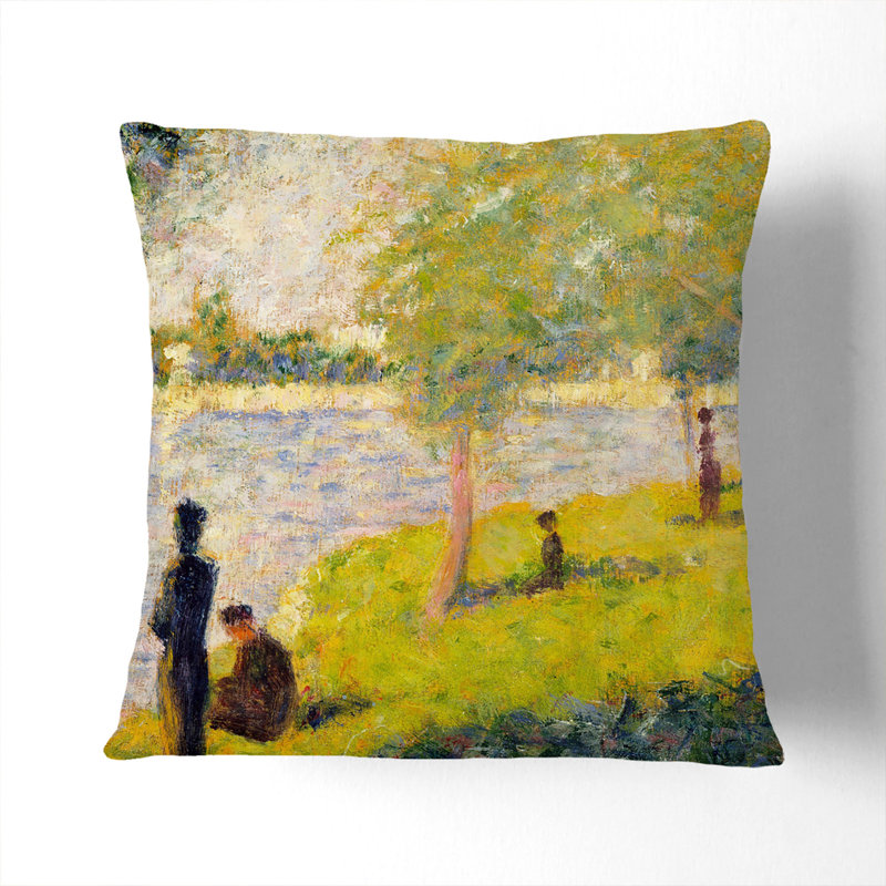 Square Cushion, 40cm H x 40cm W x 15cm D, Stone