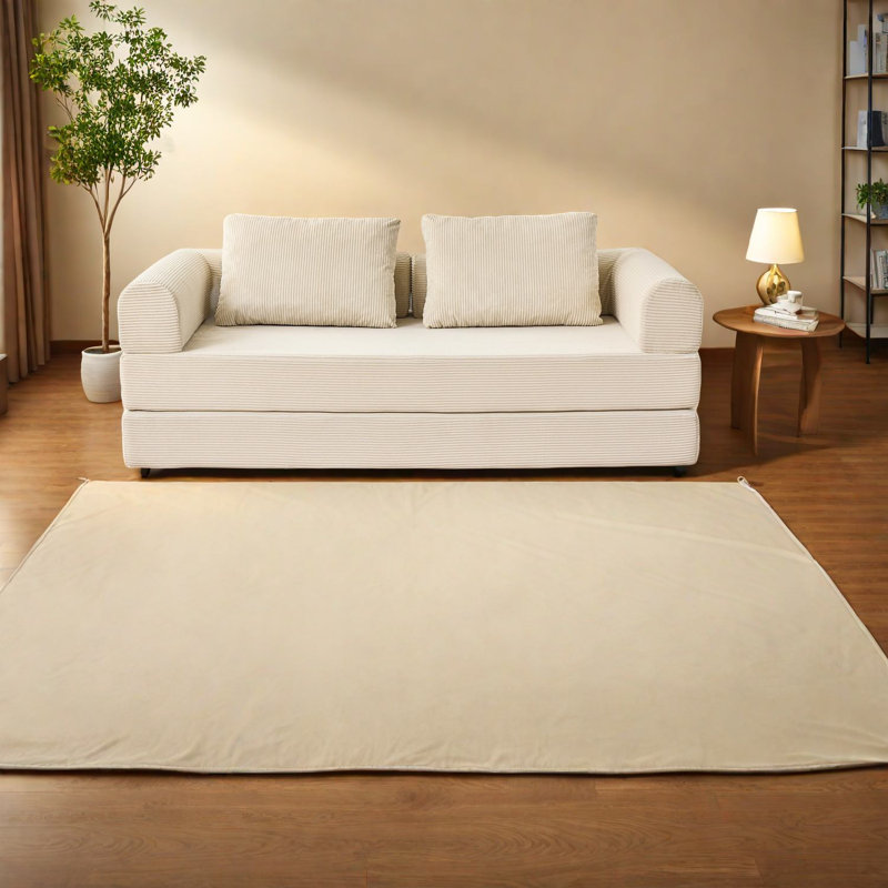 Space-saving Convertible Sofas, Corduroy Adjustable Couch For Home & Studio