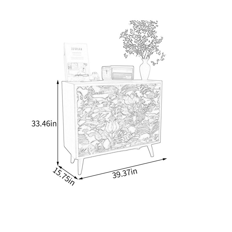 Armoire de rangement en pin