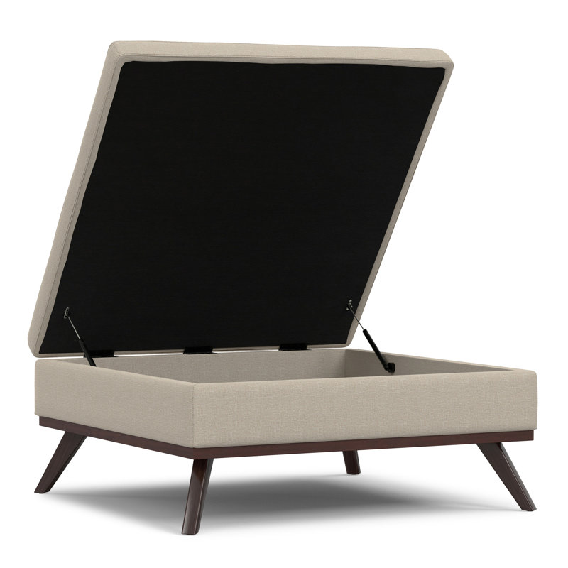 Table basse avec repose-pieds Owen XL, Naturel